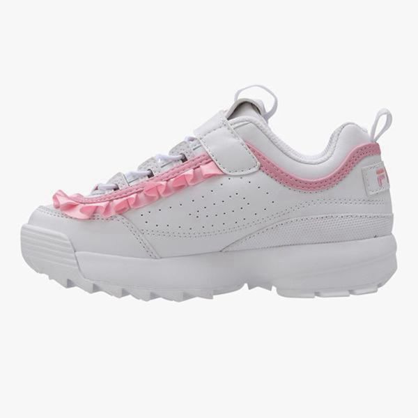 Fila Disruptor 2 Kd Frill Boy's Sneakers - White/Pink,NZ 501-47910